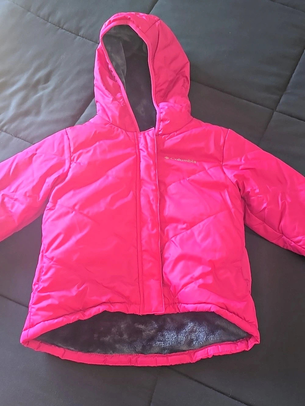 Columbia Girls Pink Hooded Puffer Size XS